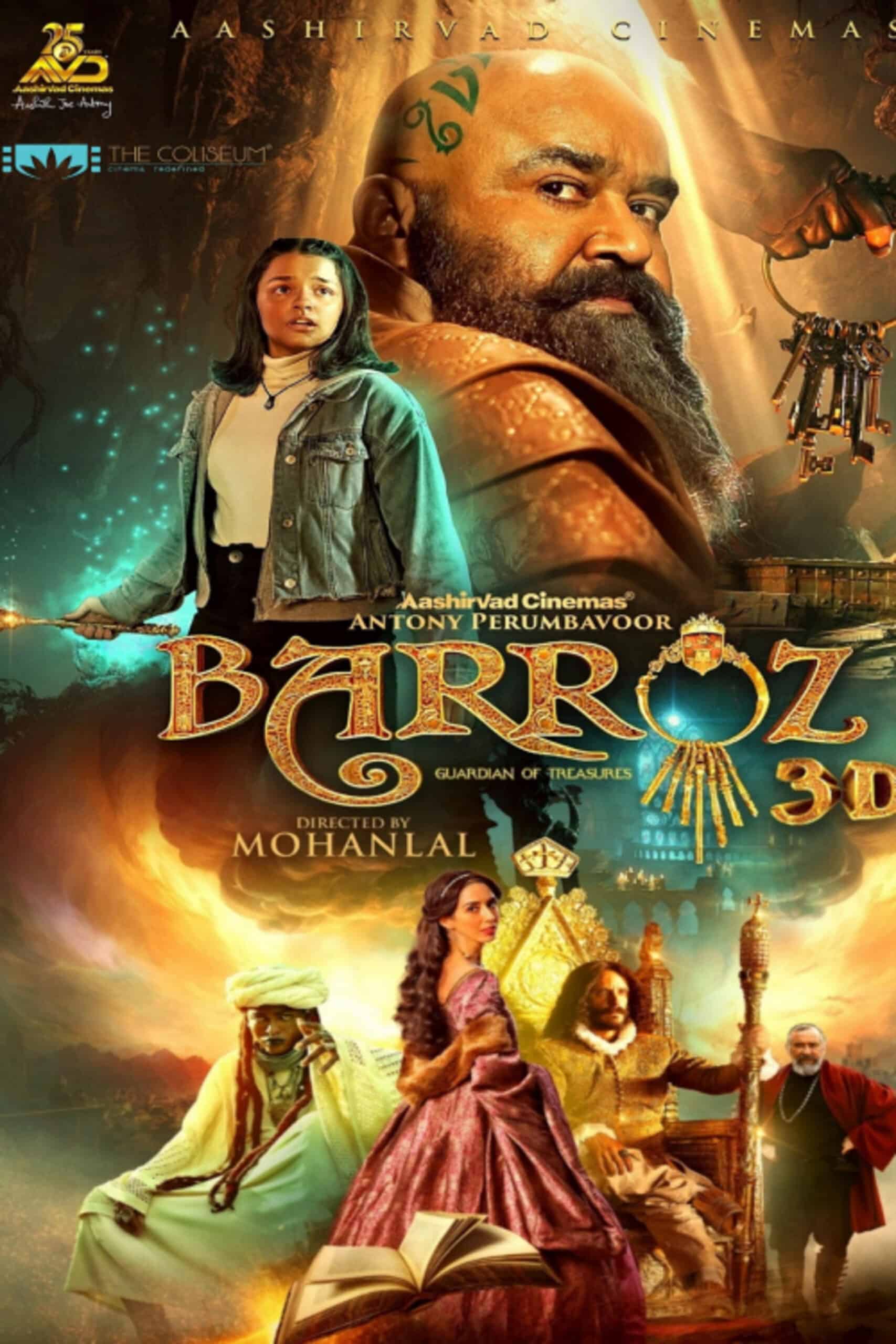 Barroz (2024) South Hindi Dubbed Movie HDRip