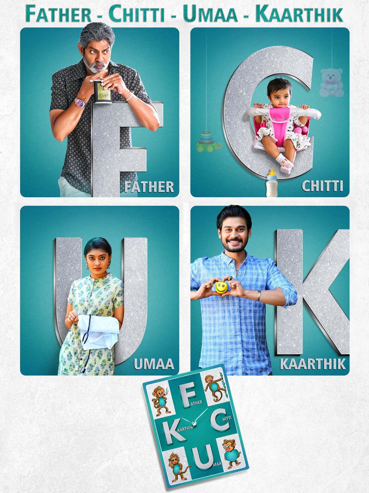FCUK – (Father Chitti Umaa Kaarthik) (2021) (Hindi + Telugu) Dual Audio UnCut South Movie HD ESub