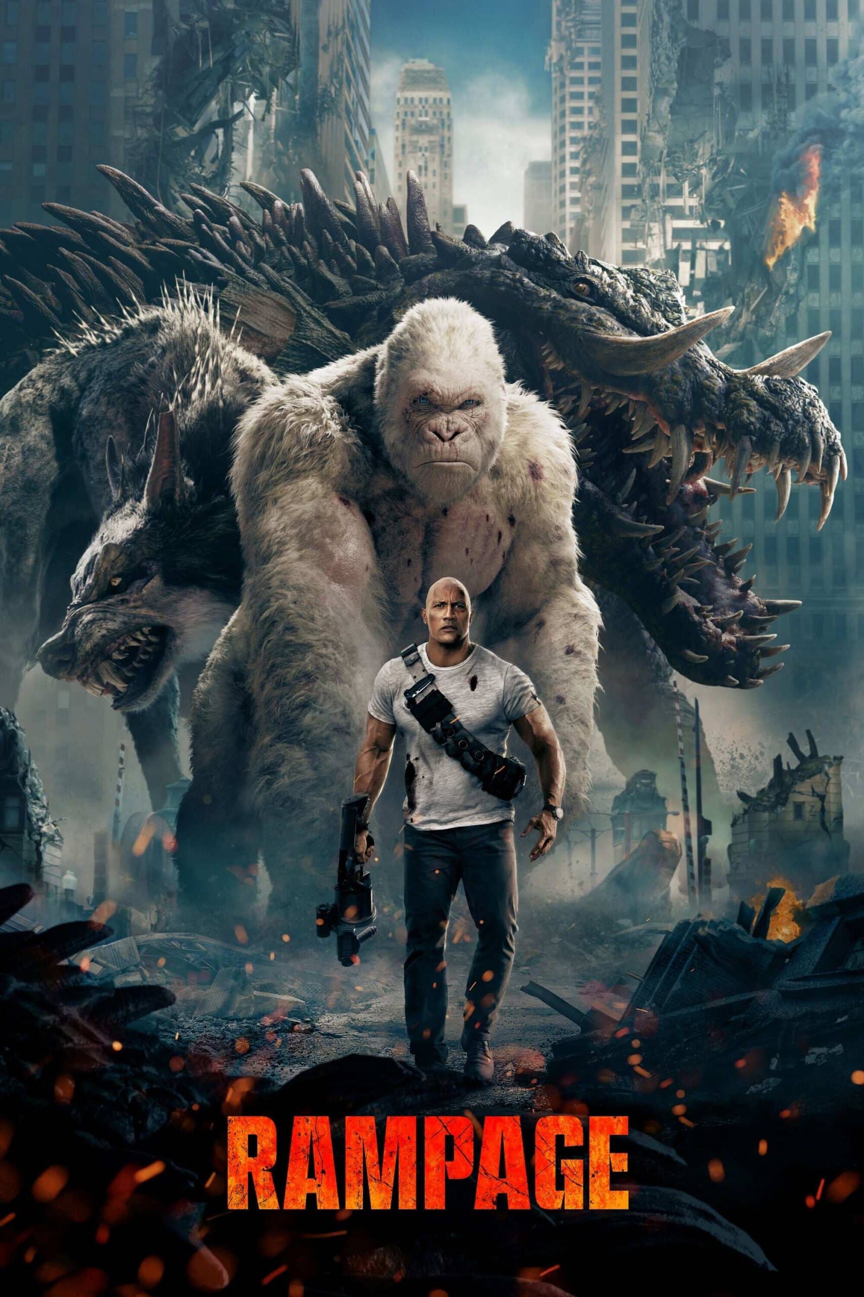 Rampage (2018) (Hindi + English) Dual Audio Hollywood Movie BluRay HD ESub